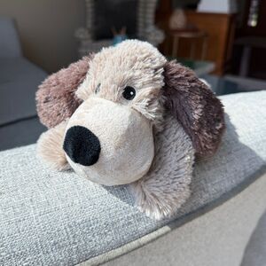 Warmies Cozy Plush Small (6-14”) Brown Junior Mini - Cream/Brown Microwaveable.